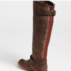 Steve Madden Lynxx Leather Riding Boots